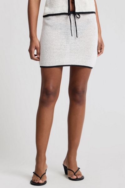 Onia Linen Knit Mini Skirt