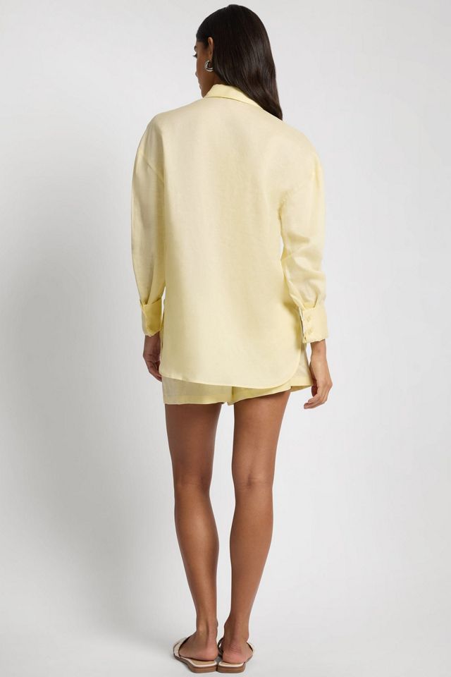 Onia Air Linen Boyfriend Shirt #3