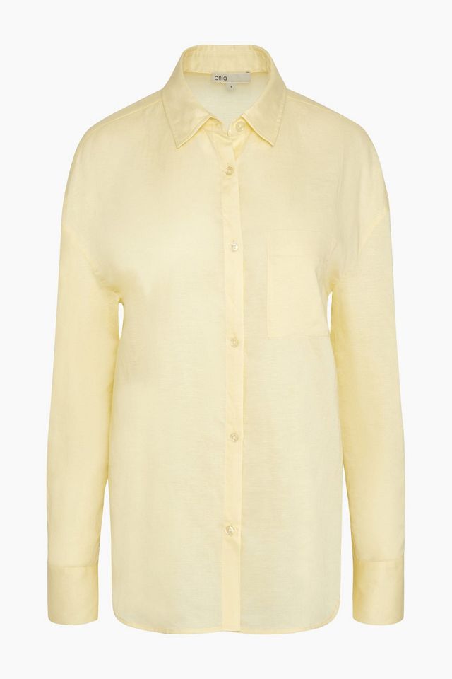 Onia Air Linen Boyfriend Shirt #4