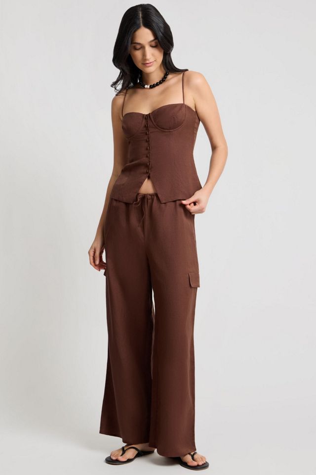 Onia Air Linen Underwire Corset Top #2