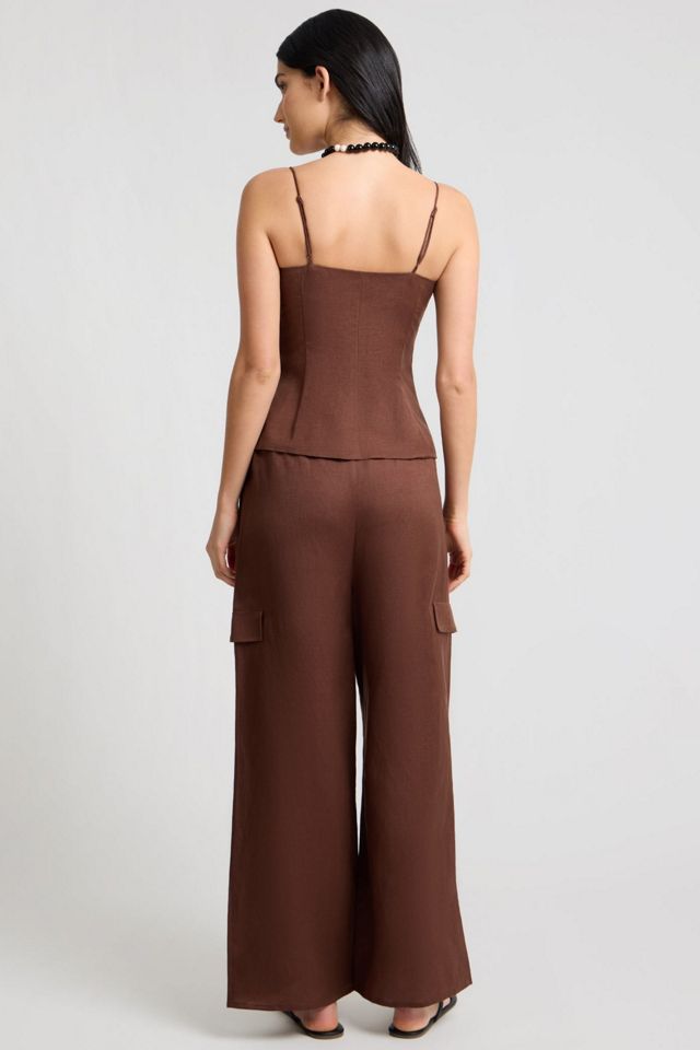 Onia Air Linen Underwire Corset Top #4