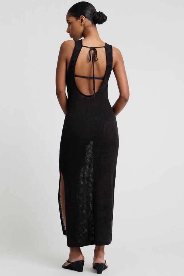 knee length dresses for ladies Summer Low Back Maxi Dress main image 0