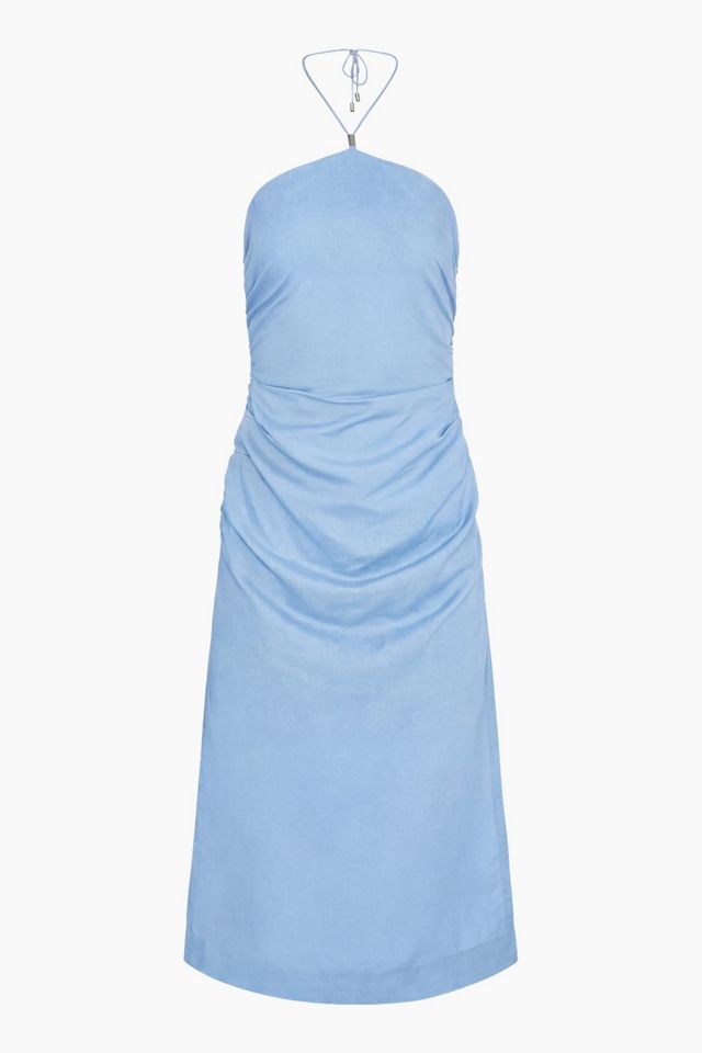 Onia Ruched Halter Dress #3