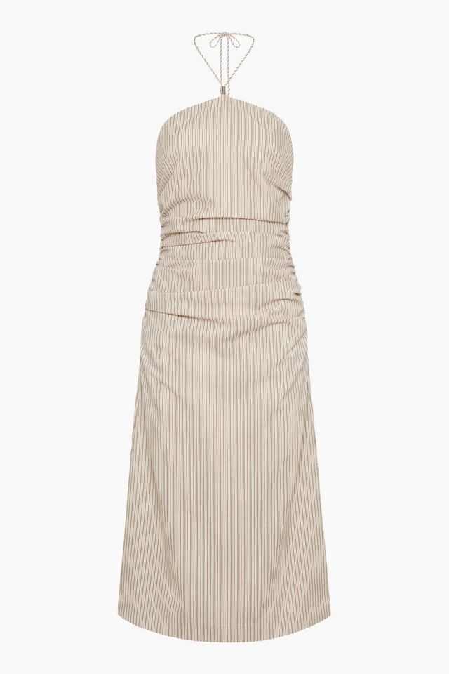 Onia Ruched Halter Dress #3