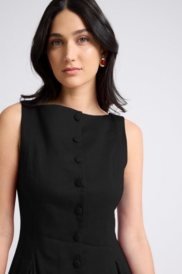 Onia Boatneck Button Front Dress #2