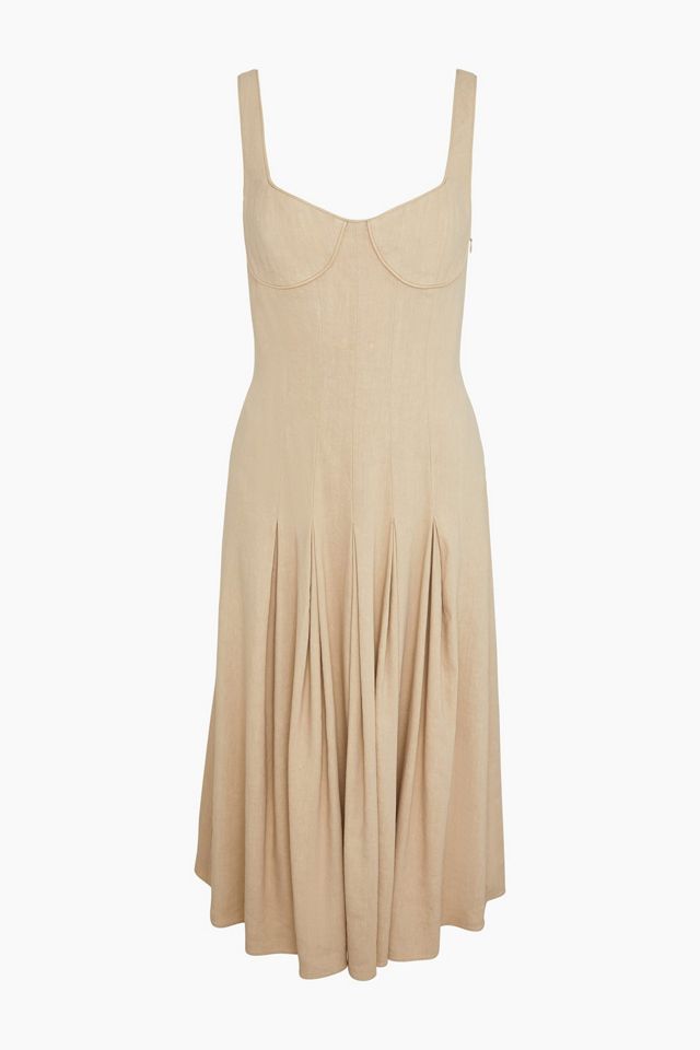 Onia Sweetheart Pleated Dress #4