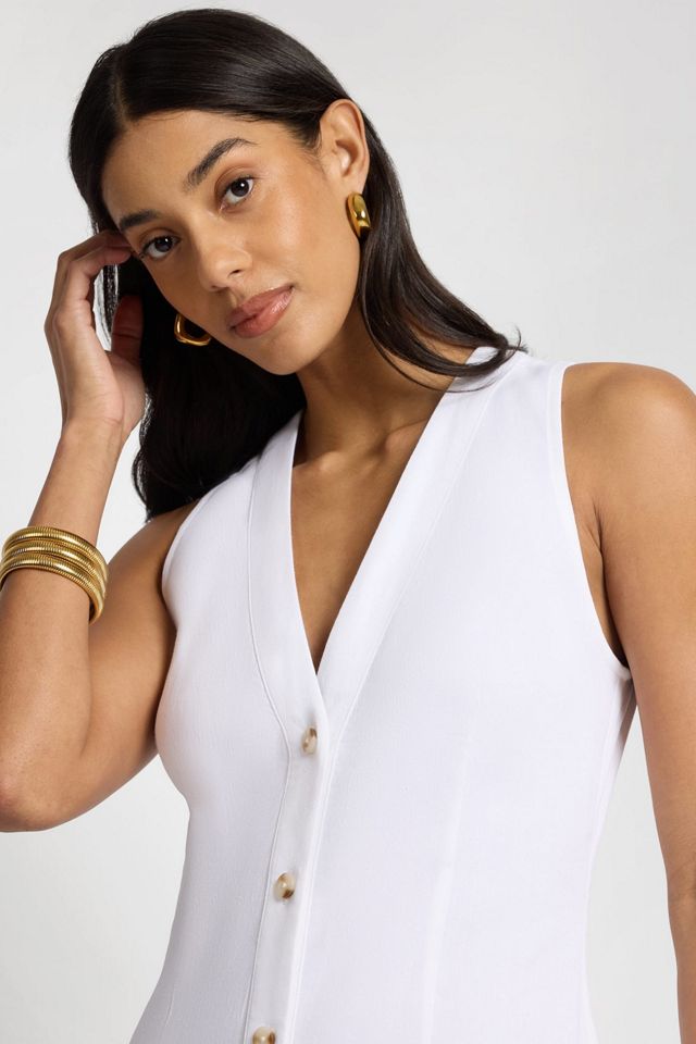 Onia Textured Linen Sweater Scoop Maxi Dress #2