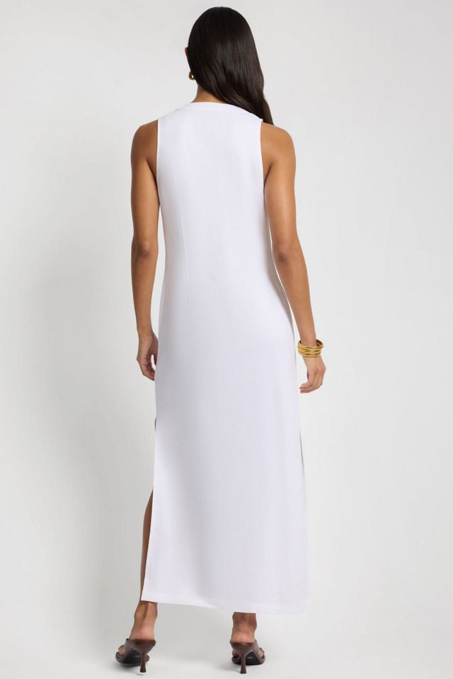 Onia Textured Linen Sweater Scoop Maxi Dress #3
