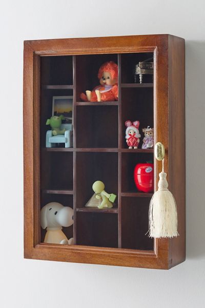 Winnie Wooden Trinket Display Wall Cabinet