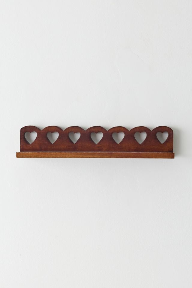 Millie Floating Heart Cutout Wall Shelf #1