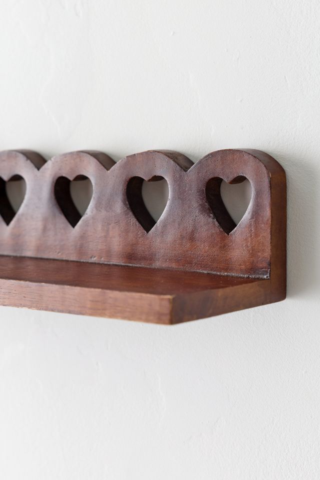 Millie Floating Heart Cutout Wall Shelf #2