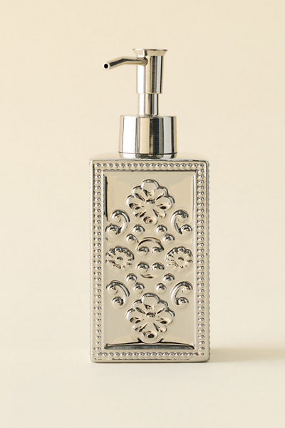 Kymani Etched Ceramic Soap Dispenser