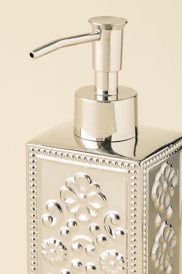 Distributeur de savon en céramique gravée Kymani #1