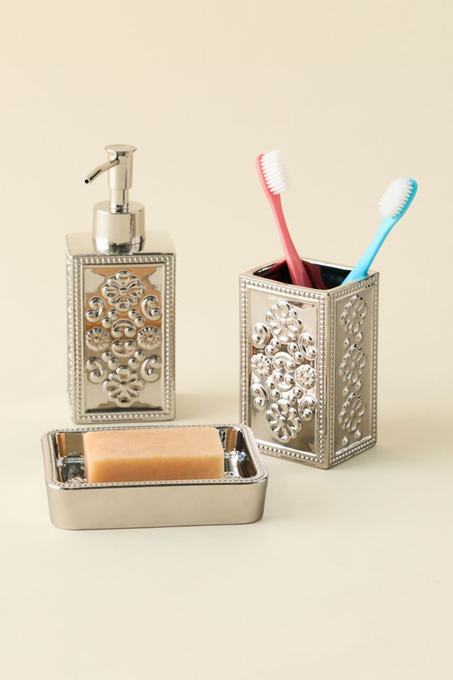 Distributeur de savon en céramique gravée Kymani #2