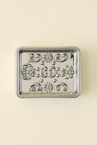 Kymani Etched Ceramic Soap Dish