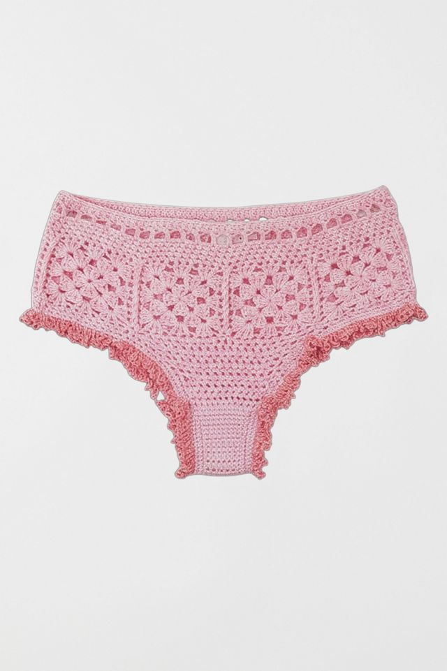 Gunes Blush Crochet Bikini Bloomers #3