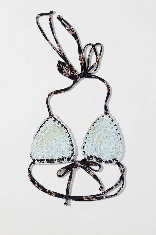 Gunes Crochet Triangle Bikini Top #2