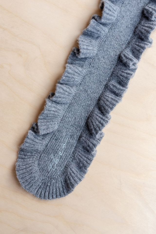 TBCo Merino Wool Ruffle Skinny Scarf #3