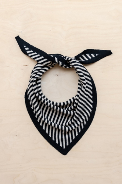 TBCo Merino Wool Stripe Triangle Scarf