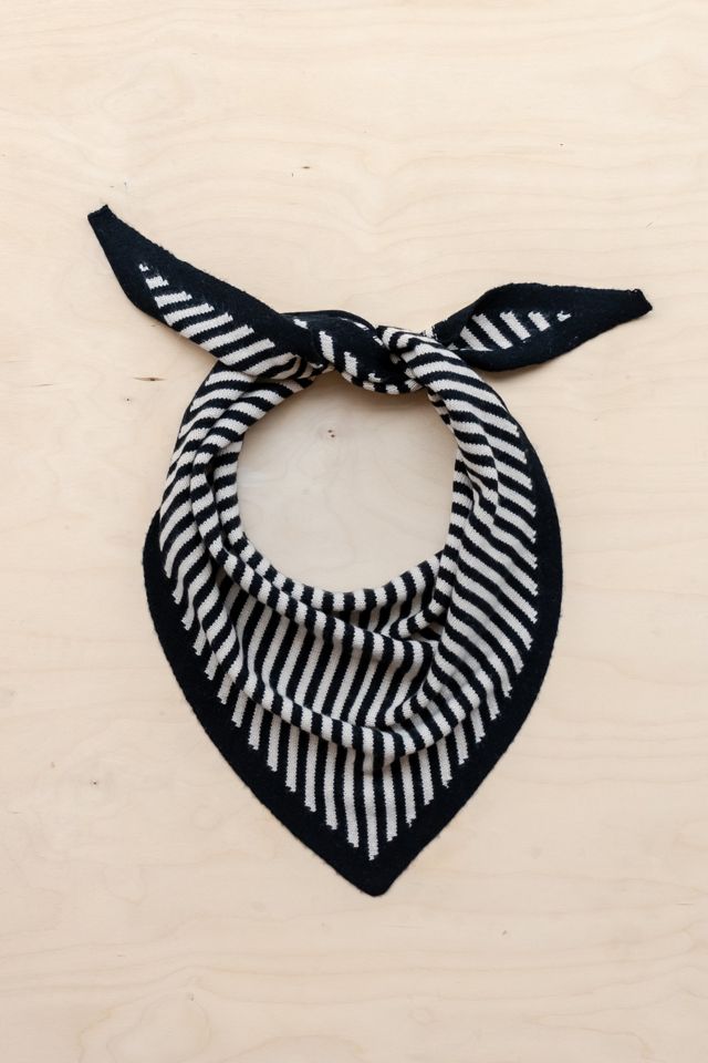 TBCo Merino Wool Stripe Triangle Scarf #1