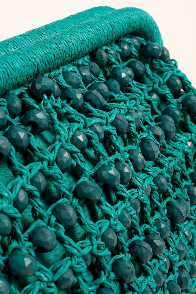 Zsa Zsa Zsu Delhi Raffia Clutch Bag #1
