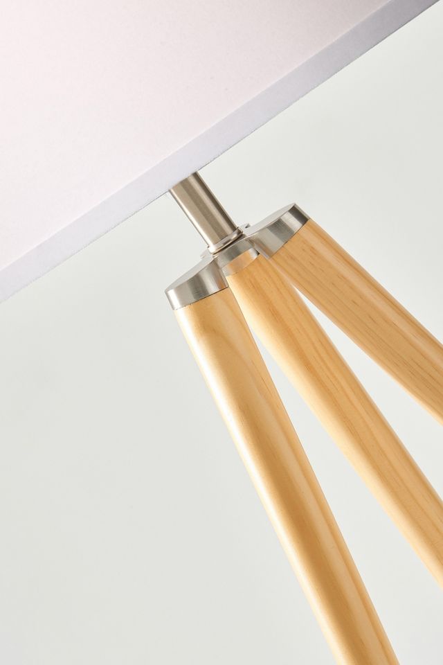 Brightech Emma LED Tripod Wood Floor Lamp #4