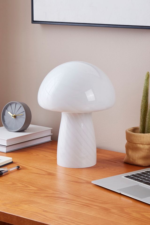 Brightech Mushroom LED Patterned Frosted Glass Table Lamp #3