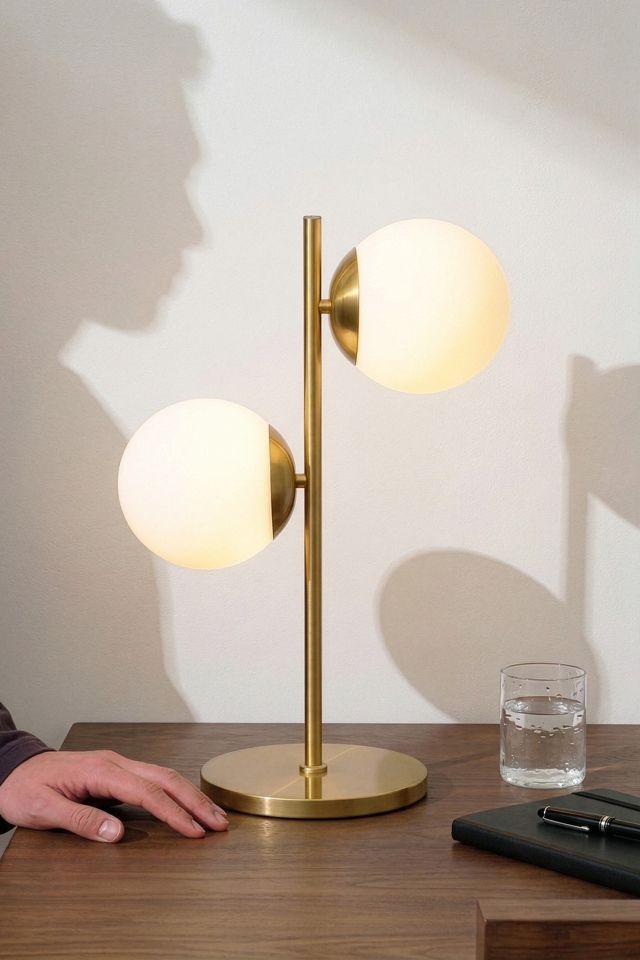 Brightech Sphere LED Frosted Globe Shade Table Lamp #1