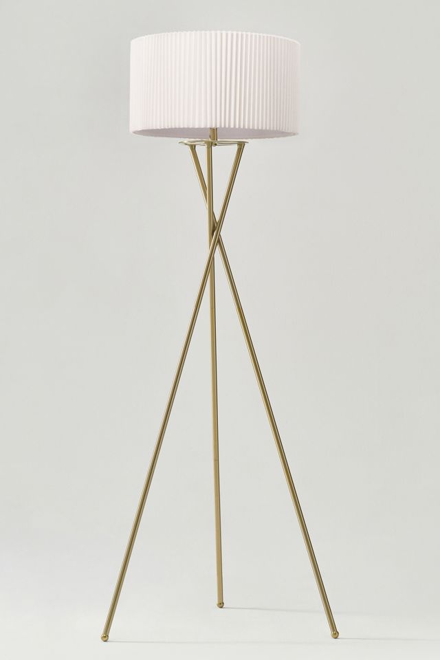 Brightech Jaxon LED Pleated Shade Tripod Floor Lamp #1