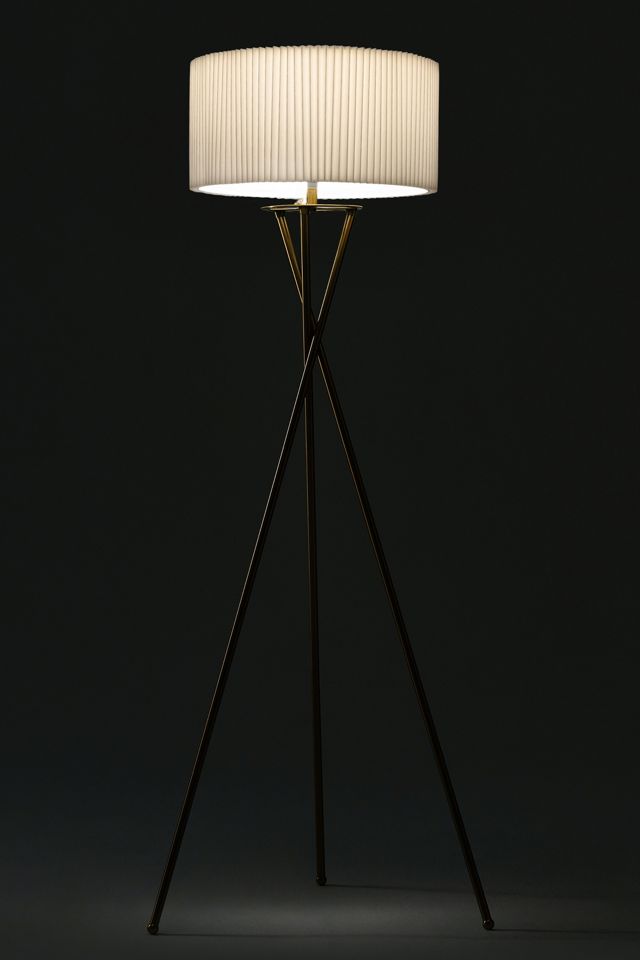 Brightech Jaxon LED Pleated Shade Tripod Floor Lamp #2