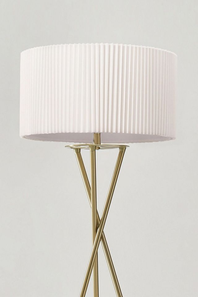 Brightech Jaxon LED Pleated Shade Tripod Floor Lamp #3