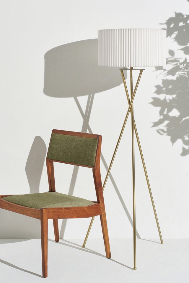 Brightech Jaxon LED Pleated Shade Tripod Floor Lamp #4