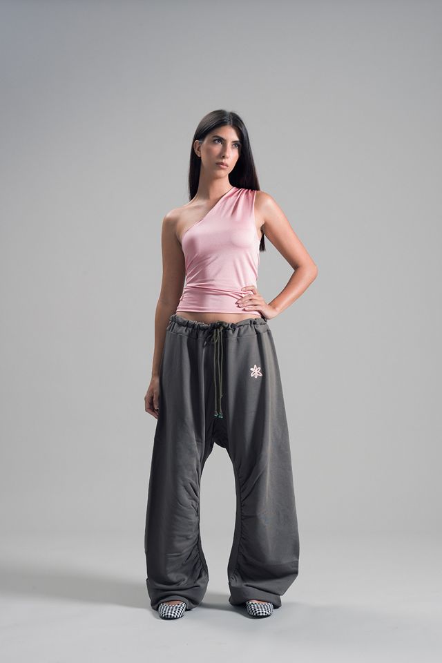 High Frequency Camelia One Sleeve Top #2