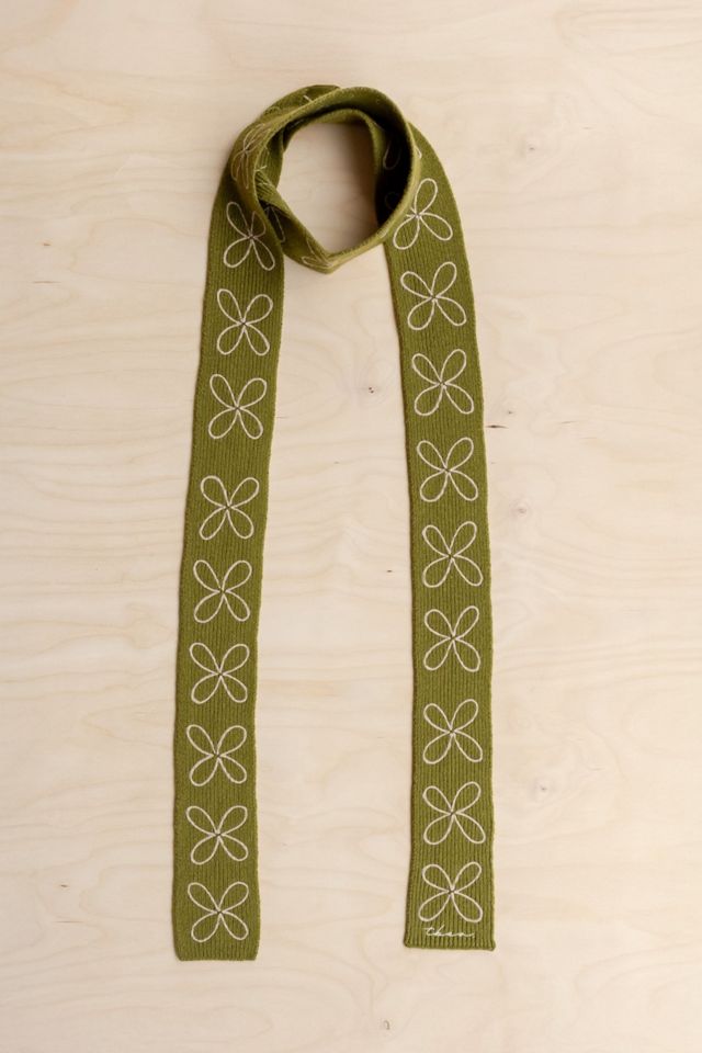 TBCo Merino Wool Flora Skinny Scarf #1