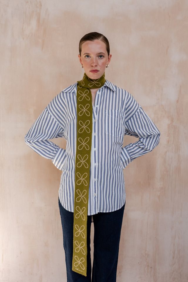 TBCo Merino Wool Flora Skinny Scarf #3