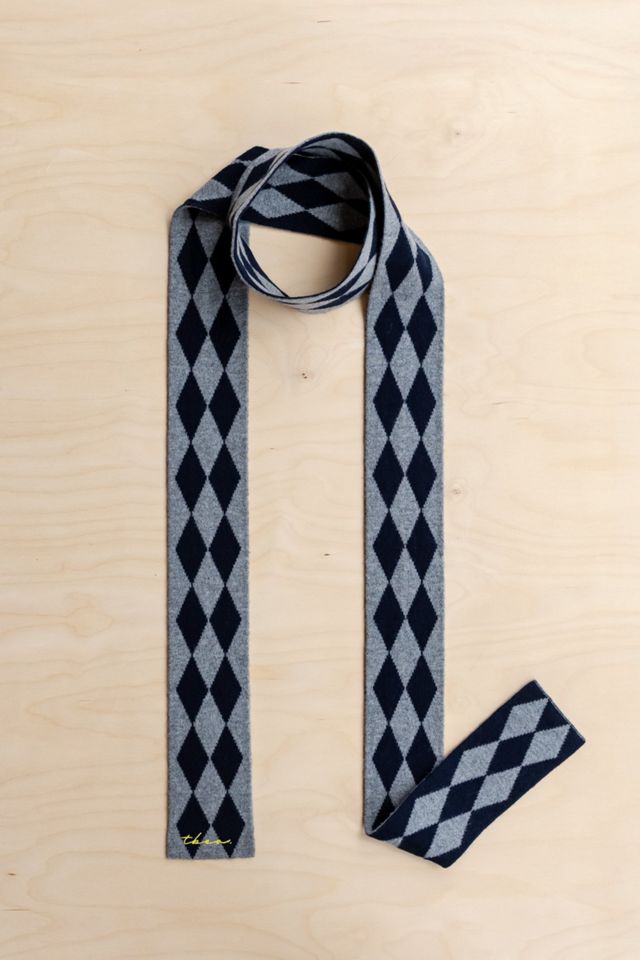 TBCo Merino Wool Harlequin Skinny Scarf #1