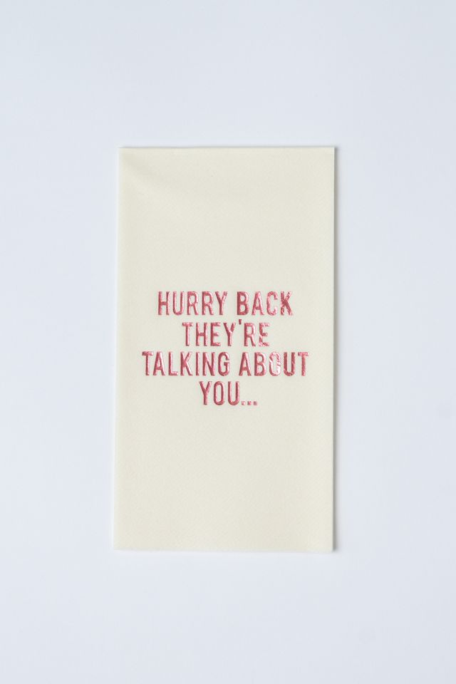 No Reservations Disposable Hand Towel #1