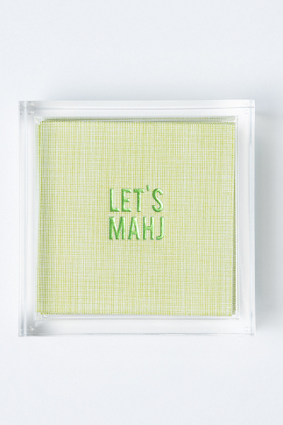No Reservations Let’s Mahj Disposable Cocktail Napkin