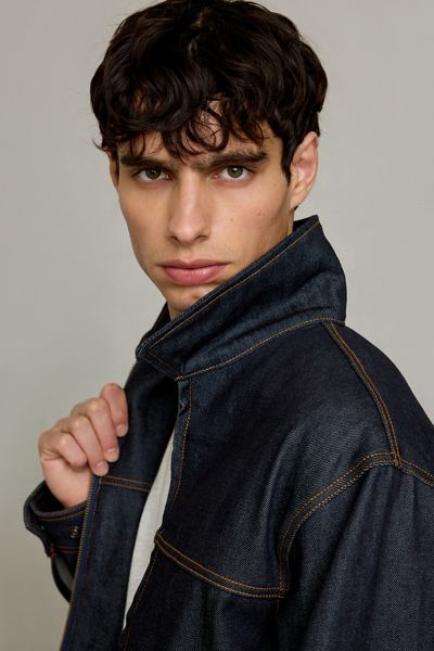 Veste à fermeture éclair en denim Selvedge Premium BDG