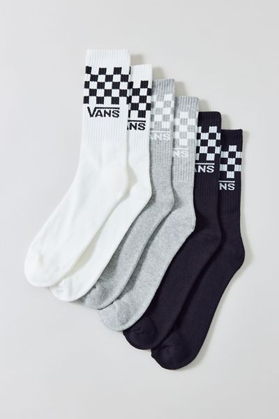 Vans Classic Check Crew Socks 3-Pack