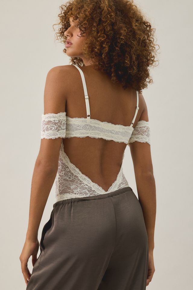 Out From Under Countess Open-Back Sheer Lace Bodysuit #2
