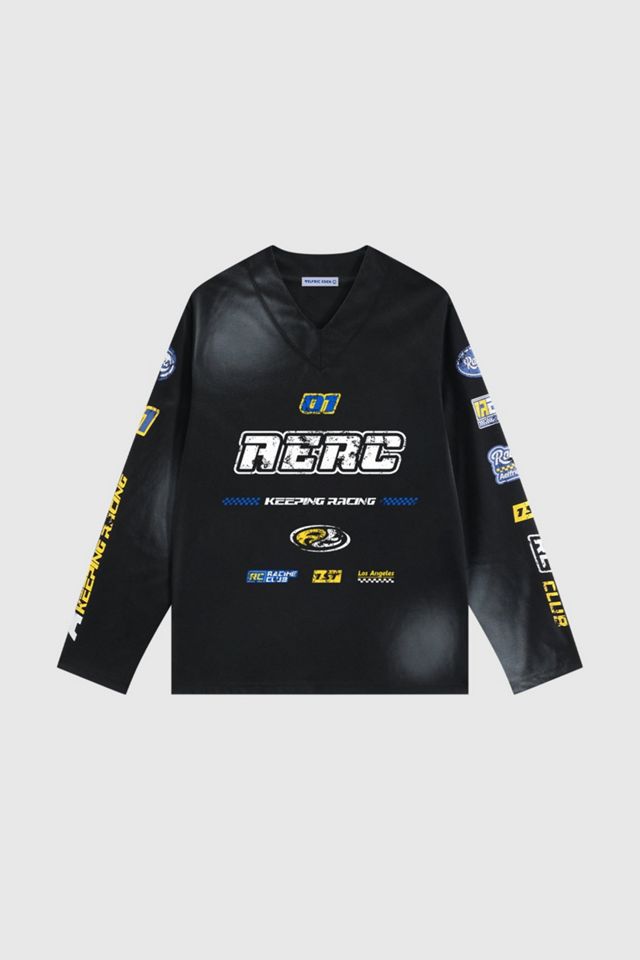 Aelfric Eden Racing Logo Patches Print Long Sleeve Tee #2