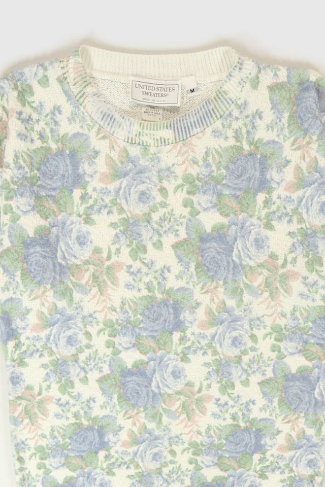 Vintage Floral Knit Top #1