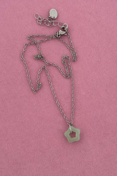 Gemini Jewels Baby Jade Star Necklace