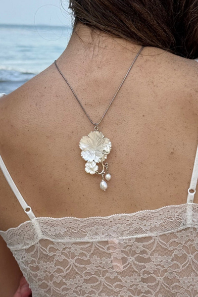 Gemini Jewels Mermaid Treasure Flower Necklace | Urban Outfitters