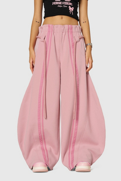 Aelfric Eden Stripe Super Baggy Barrel Sweatpants in Pink, Women's at Urban Outfitters