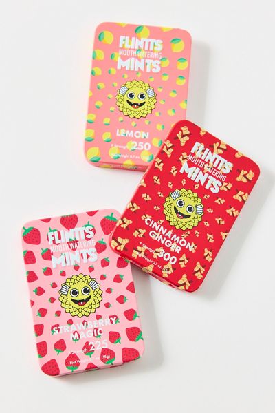 Flintts Mints Mouthwatering Sugar-Free Breath Mints 3-Pack