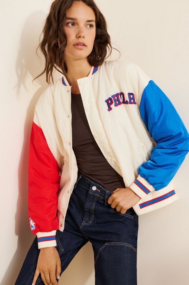 Terez Philadelphia 76ers Colorblock Bomber Jacket #2