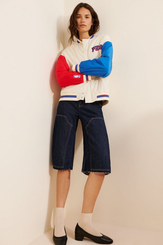 Terez Philadelphia 76ers Colorblock Bomber Jacket #3