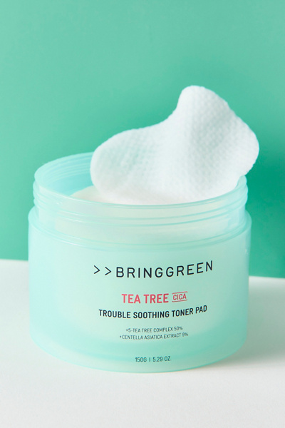 BRING GREEN Tea Tree Cica Trouble Soothing Toner Pads